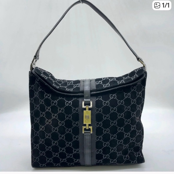 Gucci Black and Gray Shoulder Bag - Picture 1 of 1